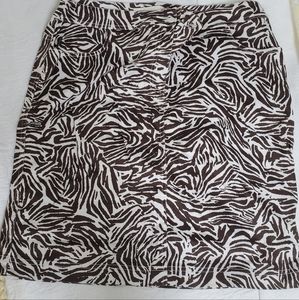 Chico's Animal Print Skirt